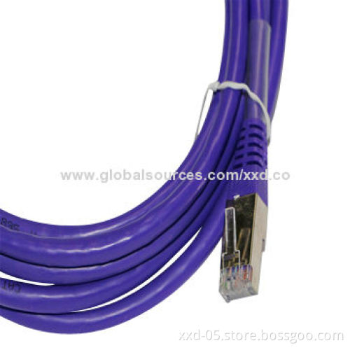 High Speed Male RJ45 to RJ45 26AWG Cat5e Shielded Cable